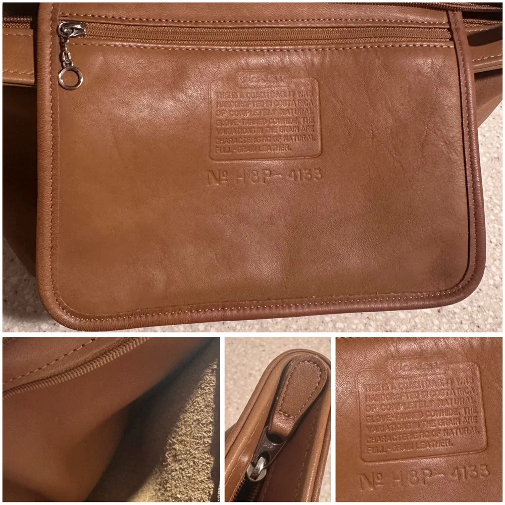 Vintage Coach Waverly Mini Tote Handbag in Saddle/Tan/Buckskin/Camel EUC No.4133 - Picture 3 of 17